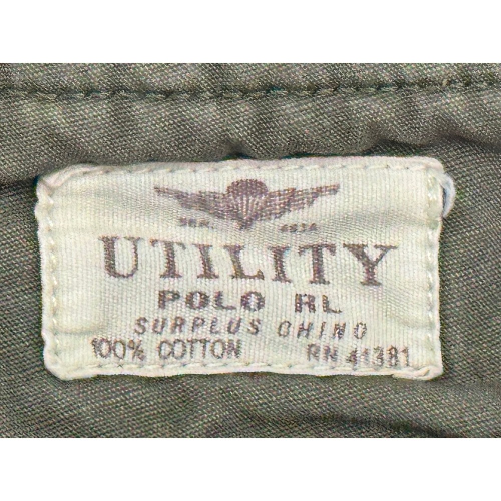 Polo Ralph Lauren Surplus Div Cargo Shorts Mens 34 Olive Green Utility Chino - Picture 2 of 10